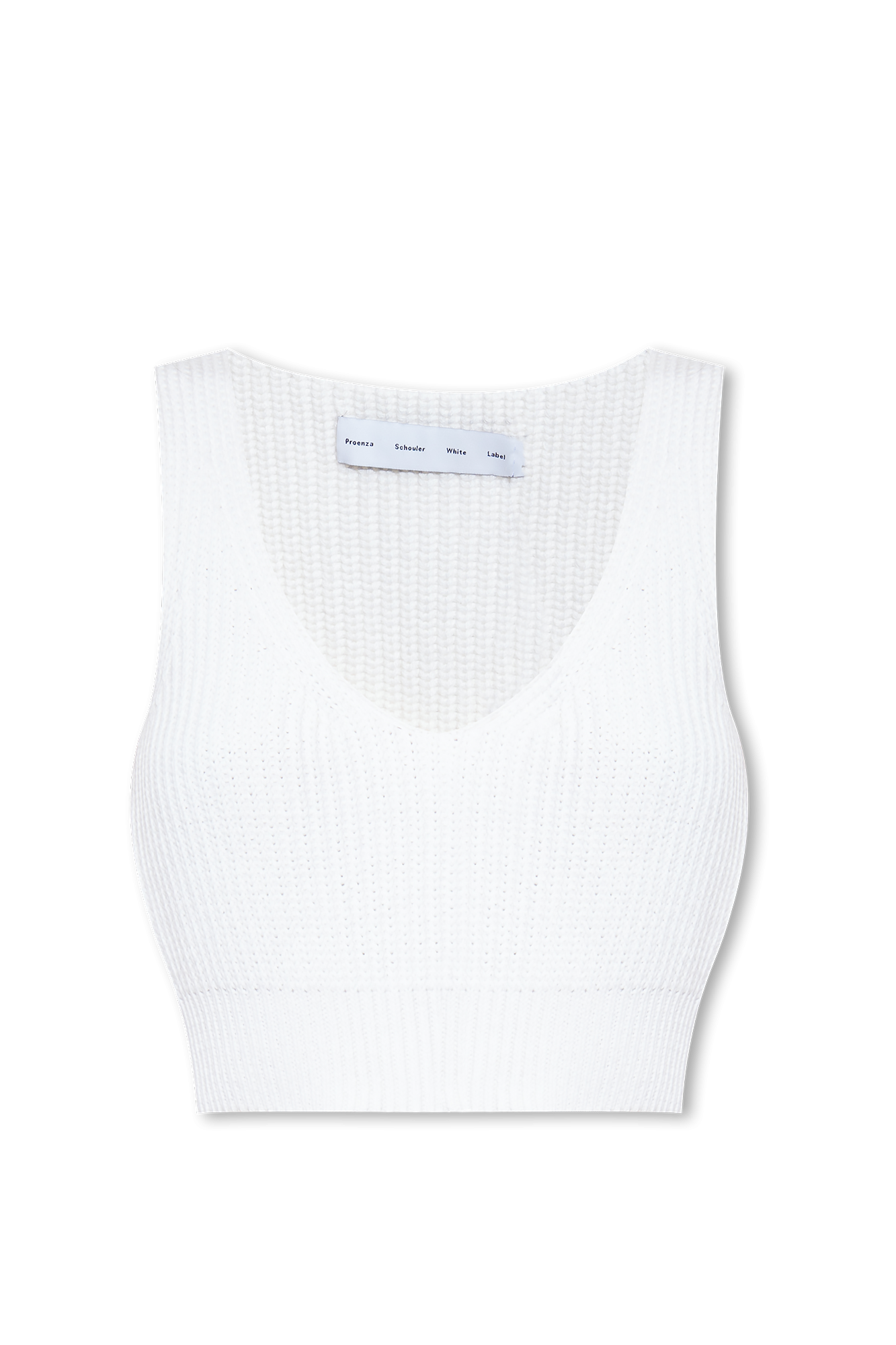 White Ribbed tank top Proenza Schouler White Label Vitkac GB